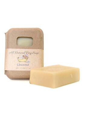Delightful Unscented Natural Dog Soap Bar - Cream